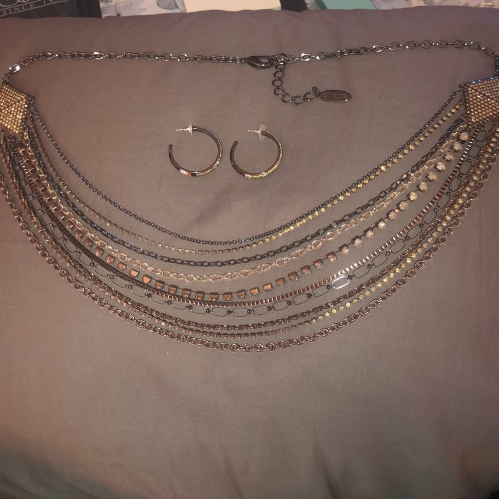 Chico’s necklace and earrings